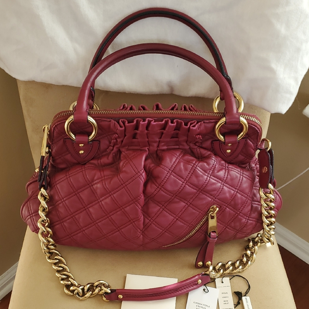 Marc Jacobs | Cecilia Violet Quilted Bag with Gold Chain